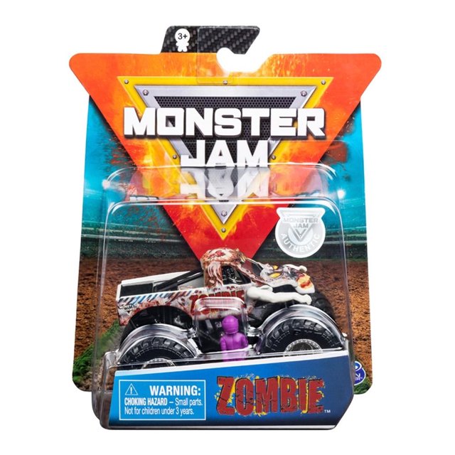 Vehículo a Escala Monster Jam Spin Master 1:64 Zombie