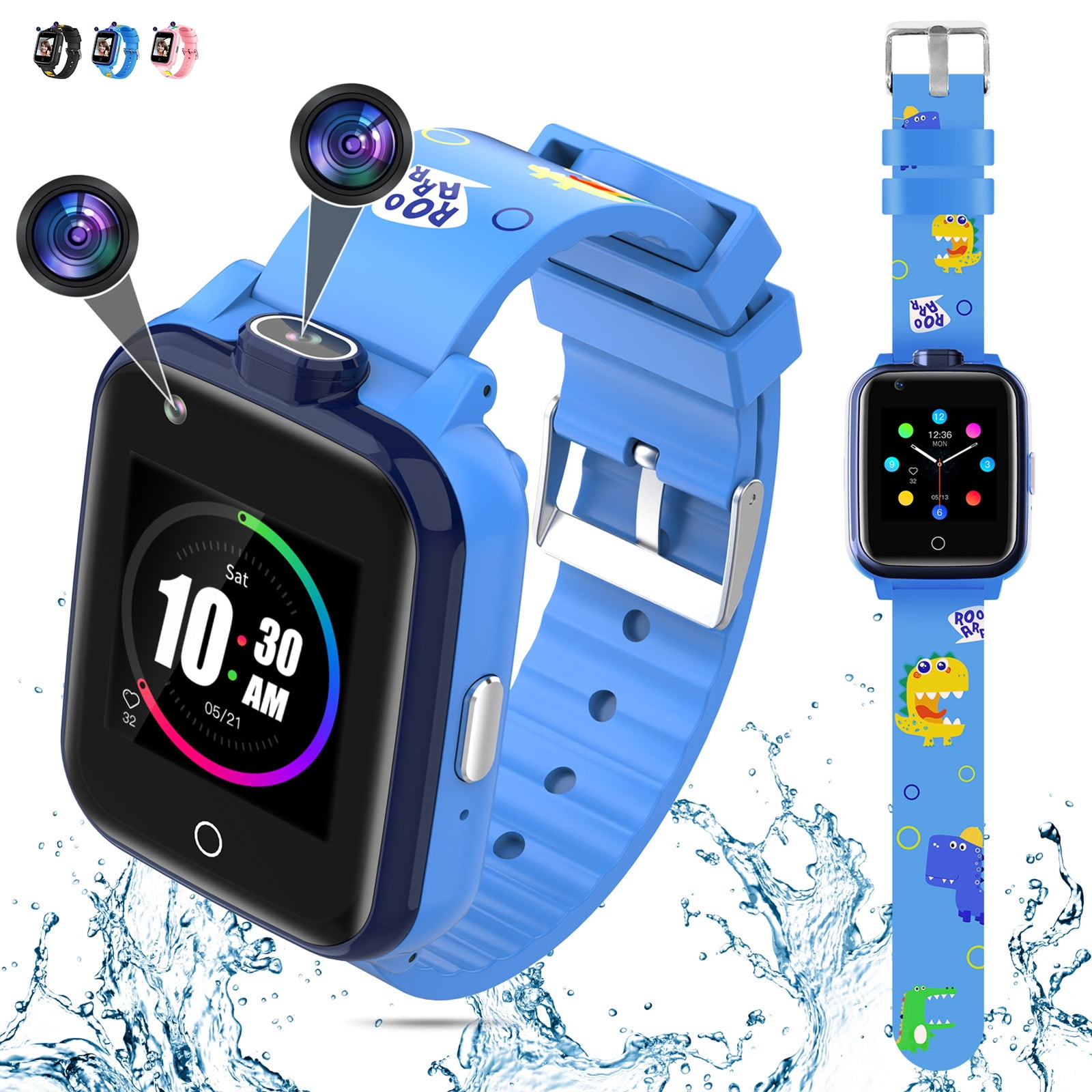 CJC 4G Kids Smart Watch Phone, Touch Screen Smartwatch with Dual Camera