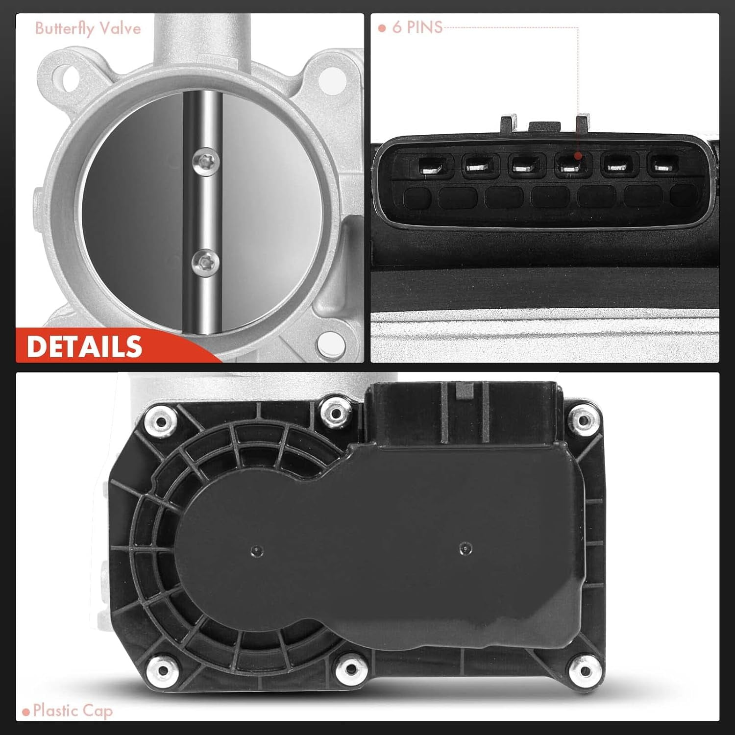 A-Premium Fuel Injection Throttle Body Compatible with Hyundai Elantra 2011-2018 Tucson Kia Soul 2012-2018 Forte Forte5 1.8L 2.0L with TPS Sensor