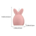 thumbnail image 2 of dajkiuy 1 Pieces Easter Candles - Easter Bunny Shaped Soy Candles - Spring Bunny Tealight Candles Home Decor Bunny Candle - Handmade Wax Candle for Bedroom Bathroom Party - Pink, 2 of 6