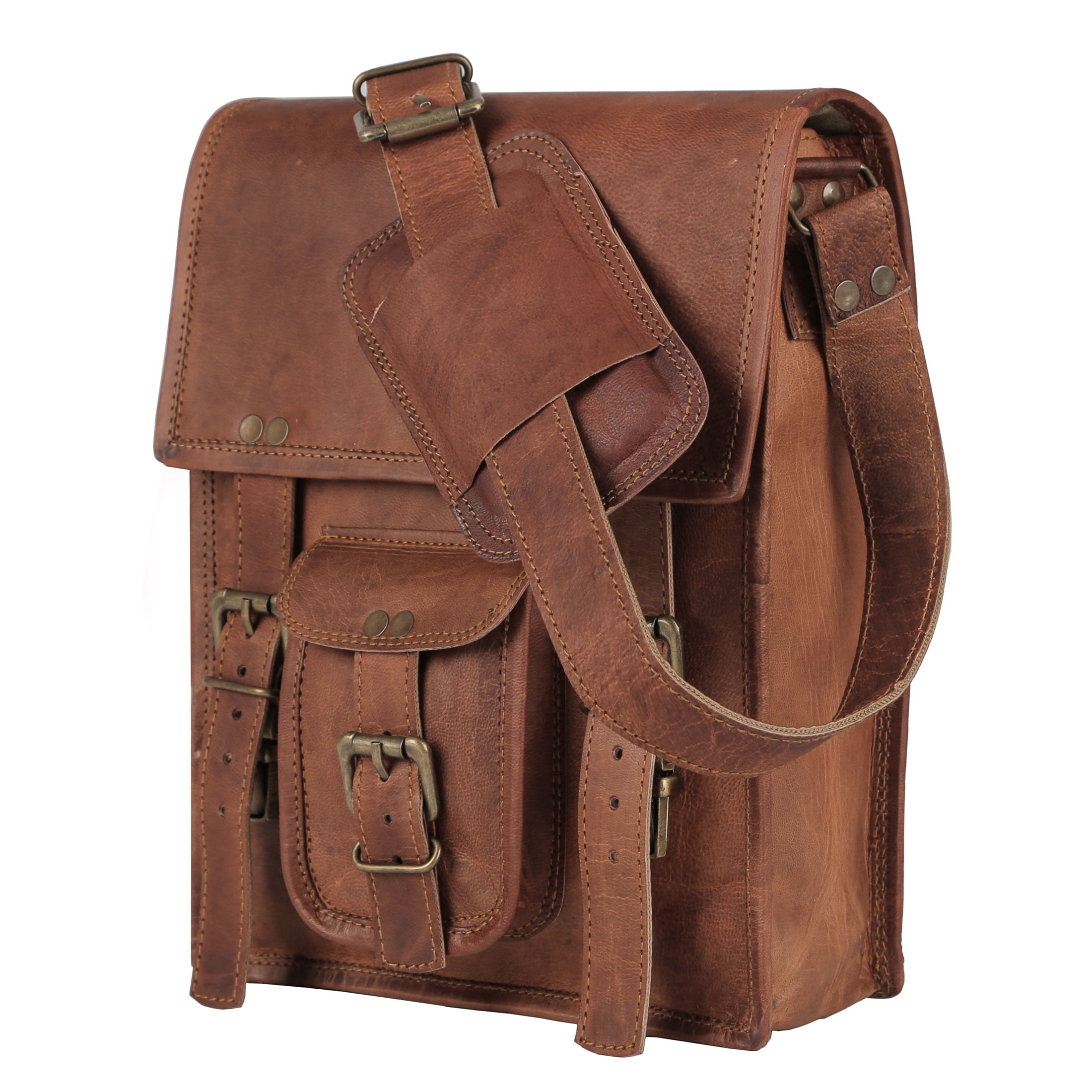 Komal's Passion Leather, Leather Satchel, 11 inch, Fits iPad
