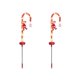 thumbnail image 1 of Injueey 2 uds luces solares LED bastón de caramelo enchufe de tierra luz exterior impermeable Santa Claus lámpara de césped decoración paso de Kits de decoración para fiestas Injueey HA073080-01, 1 of 6
