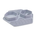 thumbnail image 2 of Silicone Pet Food Mat | Lick Mat for Dogs and Cats | Waterproof Slow Feeding Snuffle Mat Gray 1 Pack, 2 of 6