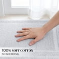 thumbnail image 6 of Yiannan 17x24 Inch Cotton Bath Rug, Soft Absorbent Non Slip Mat, Machine Washable Non Shedding, Fashionable Mat for Bathroom, Kitchen and Laundry,Light Gray, 6 of 8