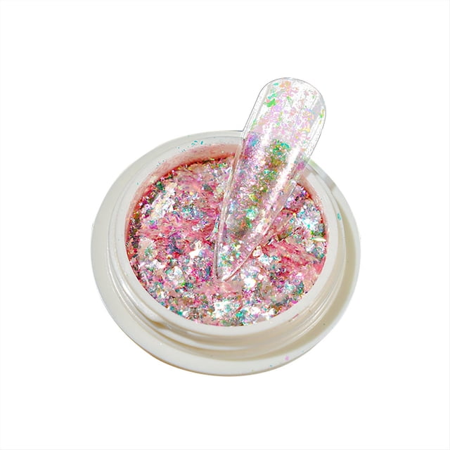 Lentejuelas mixtas para uñas con forma de diamante en polvo para decoración de uñas