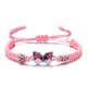 thumbnail image 1 of TQEHS Pulsera de hilo trenzado simple para mujer, mariposa azul, ajustable, regalo para niñas, U8G3, 1 of 5