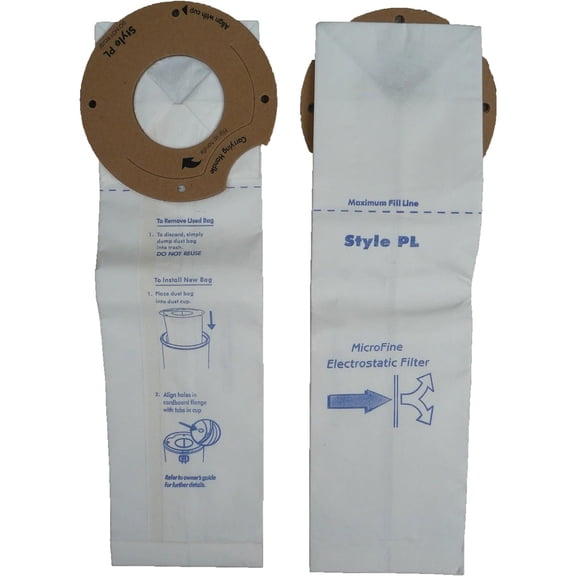 Replacement Part For Eureka Sanitaire Style PL Upright Vacuum Cleaner Microlined Paper Bags 3PK // 326