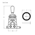 thumbnail image 2 of Lefu 3 Way Guitar Switch Selector Toggle Knob Colour Tip for EPI LP Electric Guitars, 2 of 6