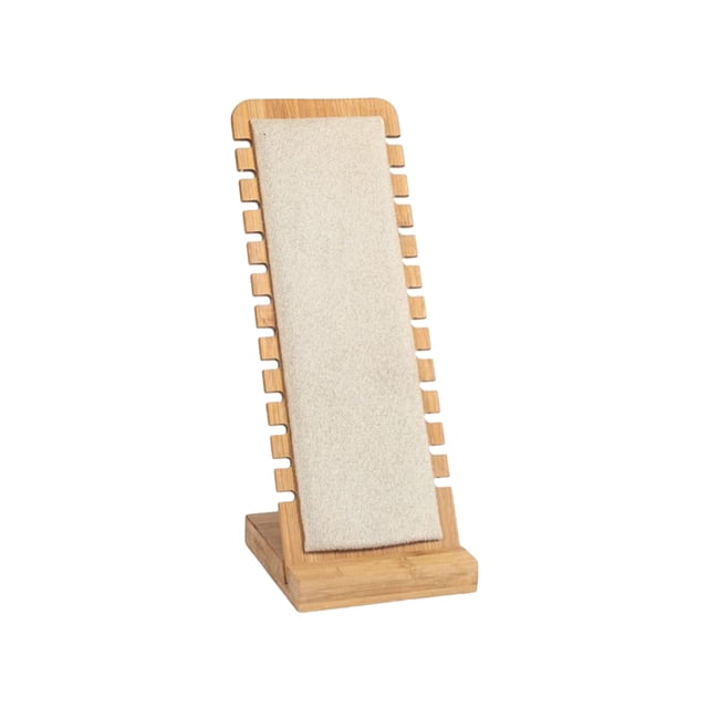 Qarigey Soporte de exhibición múltiple para colgante, organizador ligero largo de para joyería, soporte independiente en 3 colores, tocador de Ropa, zapatos y accesorios Miscelánea Beige Qarigey AP015708-03