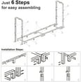 thumbnail image 7 of Firewood Rack Outdoor 8ft Heavy Duty Logs Holder for Indoor Fireplace Metal Wood Pile Storage Stacker Organizer, Matte Black, 7 of 7