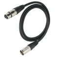 thumbnail image 1 of 3Pin XLR Male To XLR Female Mixer Cable, PVC + Aluminum Alloy Durable Stable Performance Microphone Cable Clear  For Live Sound For Studio Recor, 1 of 8