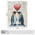 thumbnail image 4 of Orinice Anniversary Blanket - penguins gifts for men and women, romantic wedding gifts for wife/husband/boyfriend/girlfriend, Christmas and Thanksgiving gifts 50x60in, 4 of 6