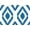 Ikat Navy, variant on PinPix 18x12 Custom Cork Bulletin Board Modeco Hex Navy Poster Board Has a Fabric Style Canvas Finish, Framed in Black, by ArtToFrames (PinPix-1637)