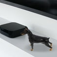 thumbnail image 3 of Milisten Figurine de Chien Statique Réaliste Modèle de Doberman Statue d'Animal de Bureau (Noir), 3 of 6
