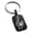 Black, variant on Stainless Steel Treble Clef Heart Engraved Small Rectangle Dog Tag Charm Keychain Keyring