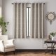 thumbnail image 2 of Cortinas Jinchan de lino texturizado, 160 x 160 cm, color gris, 2 paneles, 2 of 9