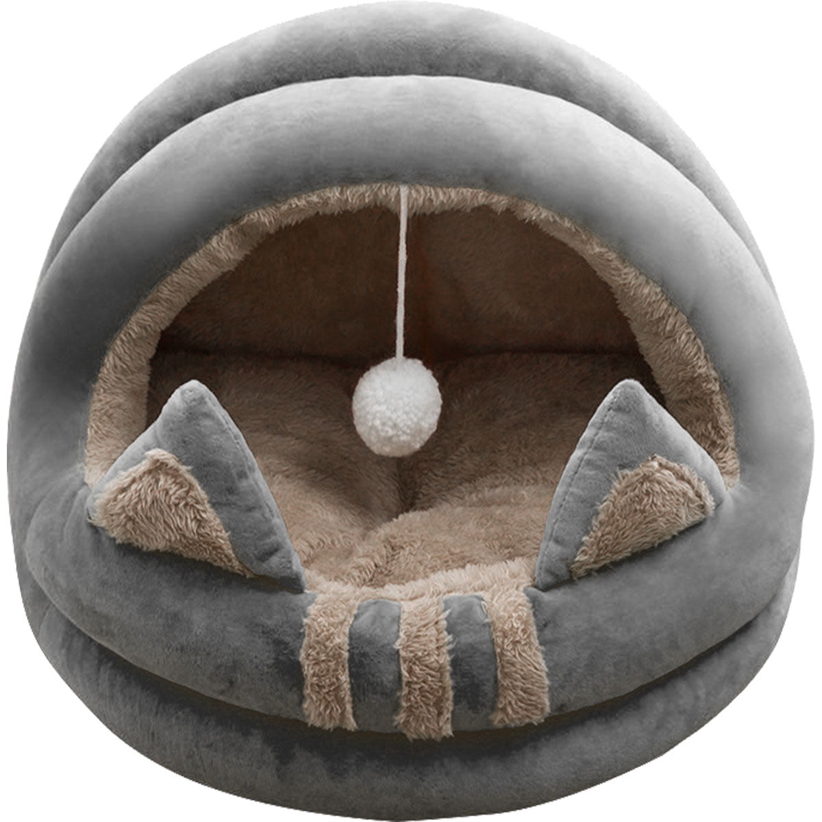 JTWEEN Cat Bed for Indoor Cats Pet Tent Cave with AntiSlip Bottom Semi