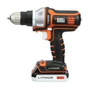 مثقاب لاسلكي Black+decker 20v، مجموعة أدوات كهربائية مكونة من 6 قطع، بطارية وشاحن متضمنان (bdcdmt1206kitc)