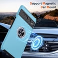 thumbnail image 3 of KOMI for Google Pixel 7 Pro Case, Slim Fit Case for Pixel 7 Pro with Invisible Ring Kickstand, [Military Grade Drop Tested] Dual Layer Shockproof Protective Phone Case for Pixel 7 Pro 6.7", Blue, 3 of 5