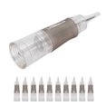 thumbnail image 2 of 10 Uds. Agujas desechables para tatuaje de cejas, agujas de cartucho de maquillaje semipermanente para Microblading (3F & #8209;0.3), 2 of 14