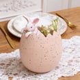 thumbnail image 5 of Gqtwoy Easter Cracked Flowerpot Bunny Resin Ornament, Multicolor Decorative Figure, Cute Holiday Home Decor, Durable Craftsmanship for Living Room, Garden, and Party Decoration., 5 of 6