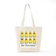 thumbnail image 6 of CafePress - BE YOURSELF Tote Bag - Unisex Canvas Tote Bag, Beige, 1-Piece, 6 of 7