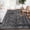 black, variant on 2x6 Hallway Runner Rug Machine Washable Rug Vintage Rug Floral Retro Rug Foldable Low Pile Rugs Laundry Blue/ 2'×6'