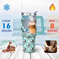 thumbnail image 4 of Double-Walled Dog Lover Coffee Tumbler 40oz - Durable Stainless Steel Mug with Handle & Straw - Cute Gift for Women, 4 of 7