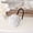 White With Black Hooks, variant on Boho Knot Shower Curtain Hooks, Nautical Rope Style Curtain Rings, Coastal Bathroom Decor Accessories, Set of 12