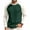 Dark Green, variant on Gaukiv Long Sleeve Shirts for Men Crew Neck Raglan Color Block Regular Fit Soft Fabric Blouses Layer Tops Dark Green 2XL