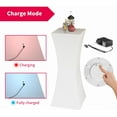 thumbnail image 3 of MUZZ Square Hourglass Shape LED Light Up Cocktail Bar Table with Remote Control, 16 RGB Colors Changing Rechargeable Light Up Furniture for Club Party, 3 of 7
