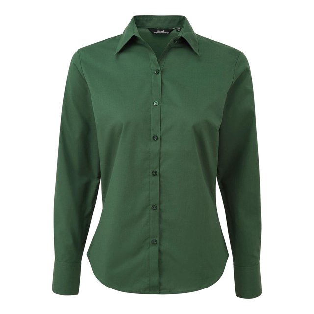 Premier Blouse en Popeline à Manches Longues pour Femmes
