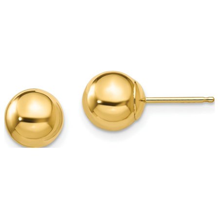 FJC Finejewelers 14 kt Yellow Gold Madi K Polished Ball Post Earrings 7 x 7 mm