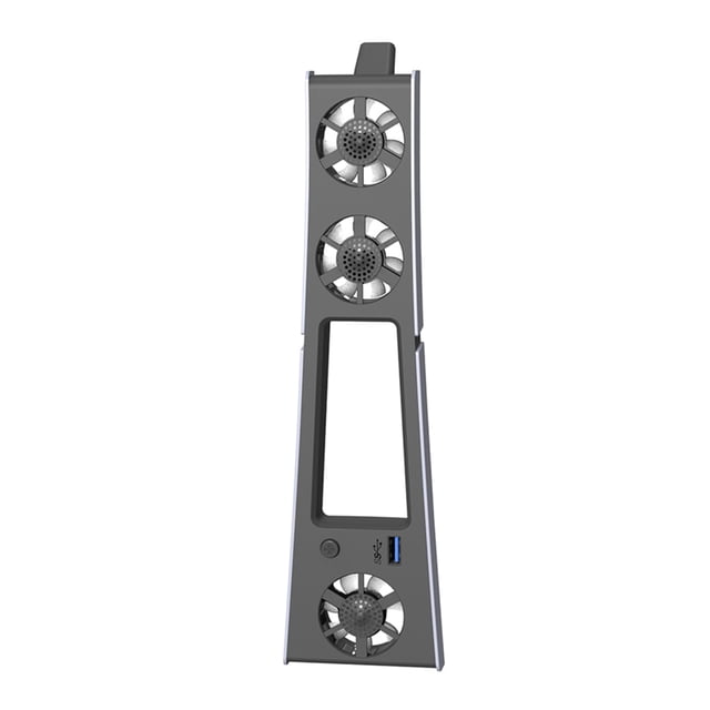 Ventilador de refrigeración silencioso mejorado para consola PS5 Slim (digital/disco) con puerto USB 3.0