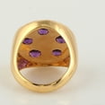 thumbnail image 2 of KIRAN FINE JEWEL Round Purple Amethyst Statement Ring 925 Silver Wedding Anniversary Engagement Women Gemstone Statement Jewelry Gift For Her, 2 of 5