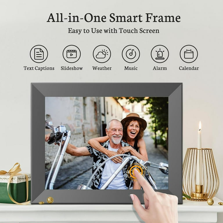 Digital Picture Frame 10.1 Inch Large Digital Photo Frame with IPS Full HD  Touchscreen, 32GB WiFi Smart Frame Share Photos and Videos Instantly from