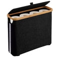 thumbnail image 2 of Bathroom Tissue Storage Basket, Fabric Waste Bin, Open Design, Modern Style, For Home Bathroom, Decorative Organizer, Wall-Mountable, Stylish Storage, Durable Fabric Material, For Living Spaces, 2 of 9