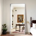 thumbnail image 5 of Arched Wall Mirror 24x20 Inch Black Metal Frame Tempered Glass Large Decorative Crystal Clear Shatterproof Mirror for Entryway Living Room Mantel Bathroom, 5 of 9