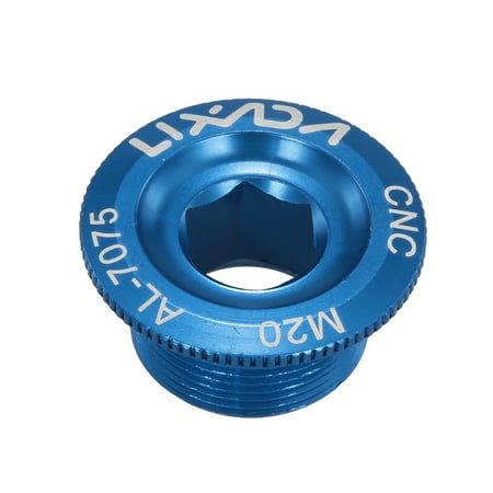 Lixada 1pc M18/M20 Bike Bicycle MTB Mountain Bike Crank Bolt Hollow Fixing Crank Arm Bolt Cap Screw Aluminum Alloy