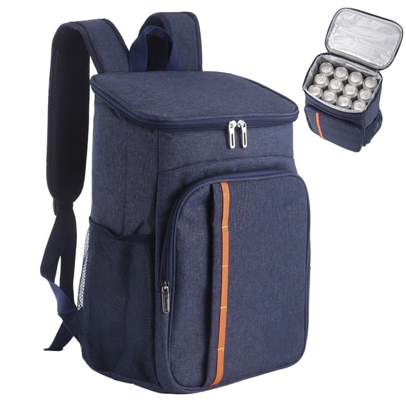 Cooler Backpack, Heavy Duty Oxford Cloth, Large-capacity Splash-proof Insulated Backpack for Hiking Camping Fishing Work Lunch Outdoor Travel, 11.4 x 7.5 x 16.5 in