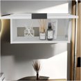 thumbnail image 4 of White Compact Pull-Up Wall Cabinet with Shelf, Space Saving Design for Kitchen Bathroom Office, 4 of 9
