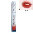 thumbnail image 4 of 2 Lápiz labial con espejo de flores, textura mate, brillo labial resistente al agua, tinte labial de larga duración, 4 of 5