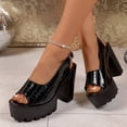 thumbnail image 6 of hopeusnice Women's Sandal Plus Size Available Height Increasing Thick Sole Comfortable Wear Suitable For Spring Summer And Fall Black 43, 6 of 9