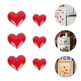 thumbnail image 4 of Moluckfu Love Heart Decorative Magnets Red 6PCS 1.97X1.77In, 4 of 8