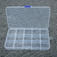 thumbnail image 5 of 10/15/24/36 Plastic Compartment Jewelry Adjustable Organizer Storage Box Case, 5 of 5