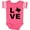 Football Pink and White, variant on Inktastic Love Texas Boys or Girls Baby Bodysuit
