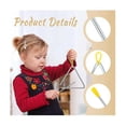 thumbnail image 3 of 10 Pcs Instrument de Percussion Triangle en Acier, Triangle pour Enfant FWI, 3 of 5