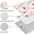 thumbnail image 5 of Pioneer Flower Floral Print Pattern Bathroom Rugs Sets 3 Piece,Toilet Cover Set,Absorbent Non Slip Bathroom Mats Sets with U-Shaped Contour Rug Toilet Rug Set, 5 of 5