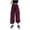 Red, variant on Toimothcn Casual Trousers For Toddler Girls Casual Solid Color Wide Leg Cargo Pants With Pockets Casual Loose Fit Elastic Waist Hippop Stylish Trousers Suitable For Dailywear