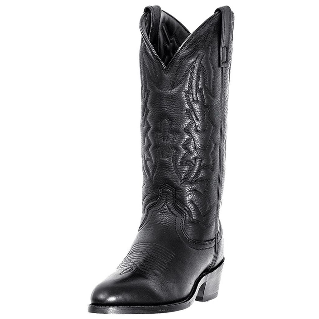 Laredo Western Boots Mens Jacksonville Cowboy Black Deertan 6691 ...